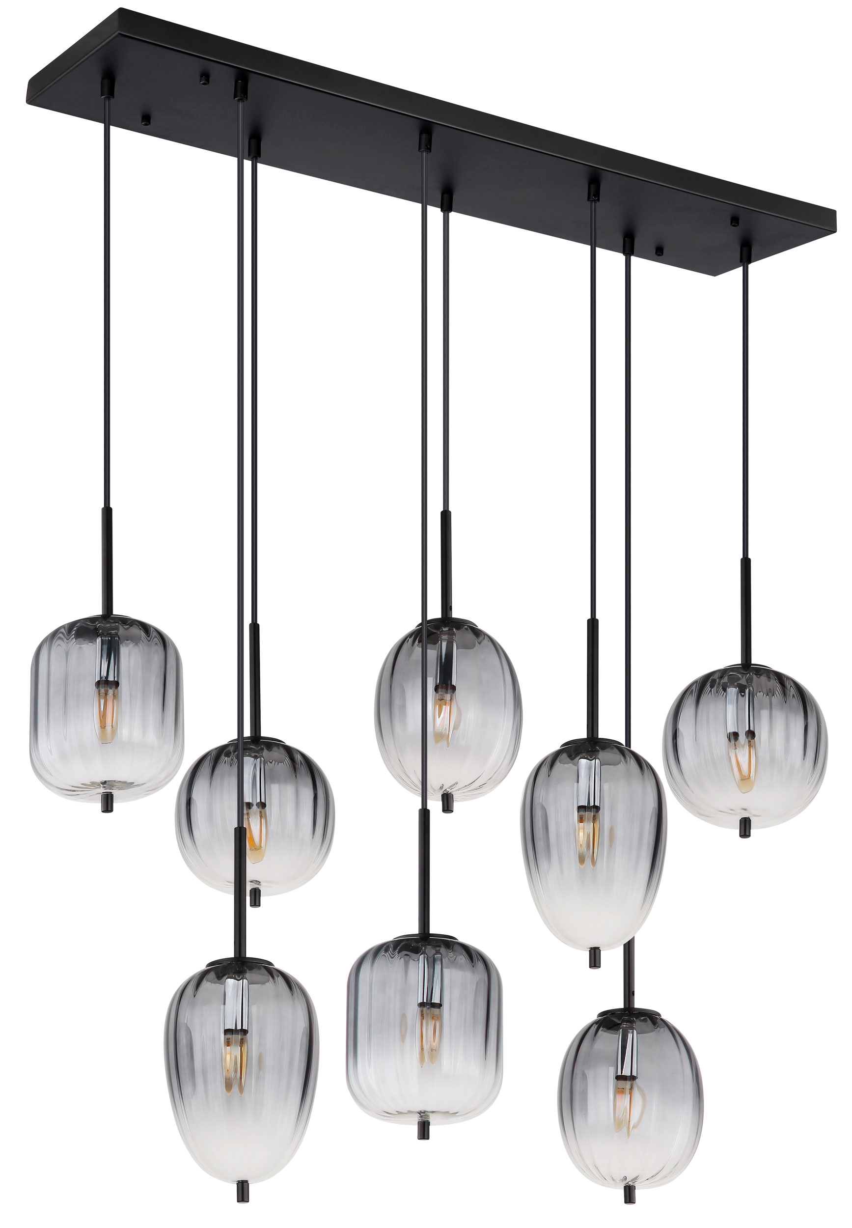 GloboLED-Pendelleuchte 8flg