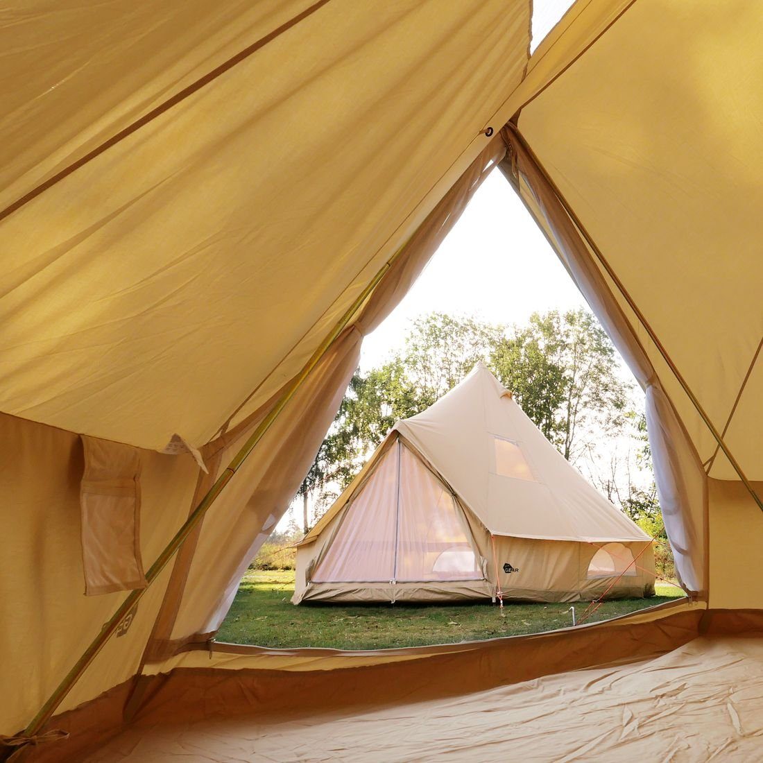 yourGEAR Tipi-Zelt yourGEAR Zelt Desert 8 Pro UV50+ Baumwolle - Campingzelt Tipi, Personen: 8