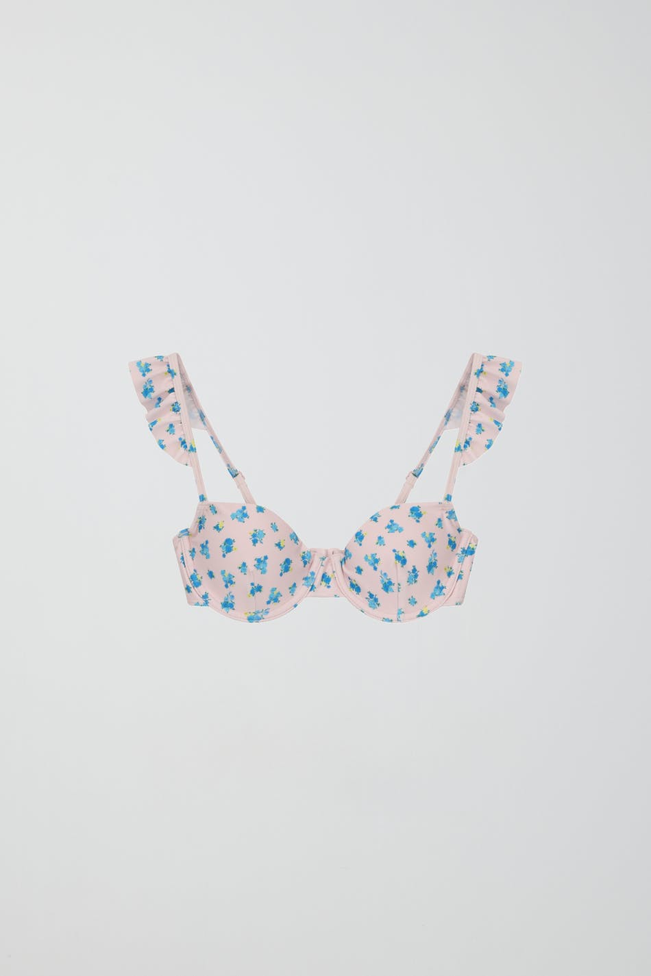 Frill strap bikini top