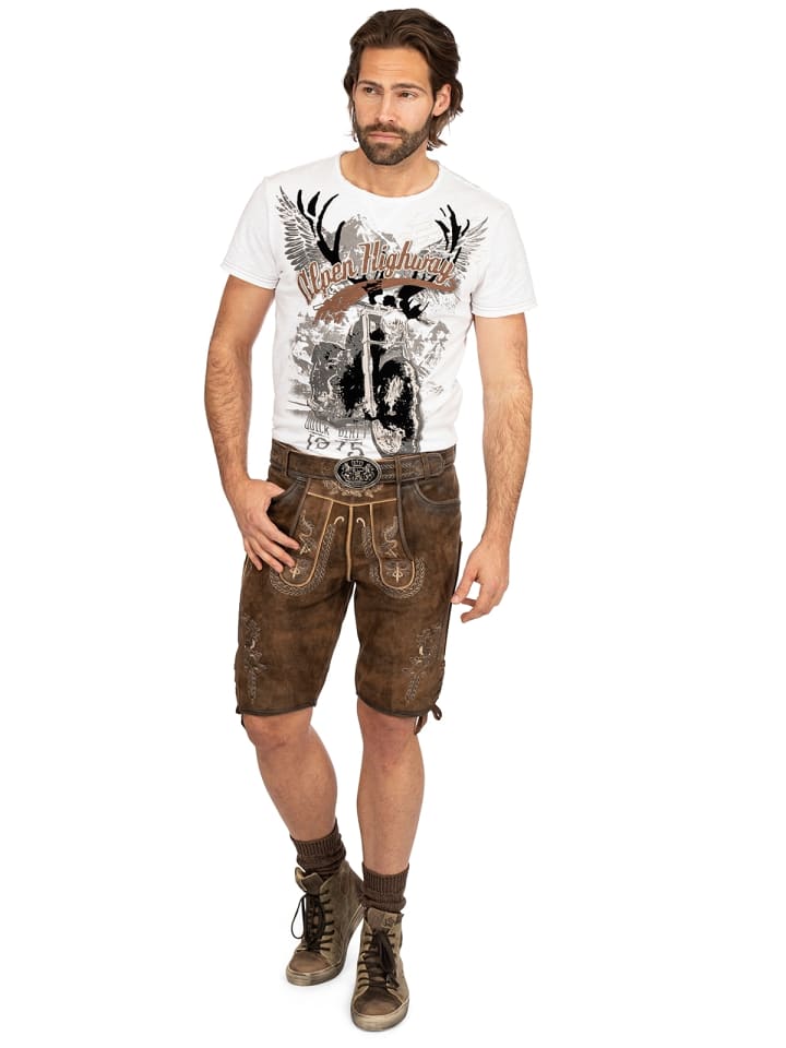MADDOX Lederhose KOCHELSEE in kastanie günstig kaufen