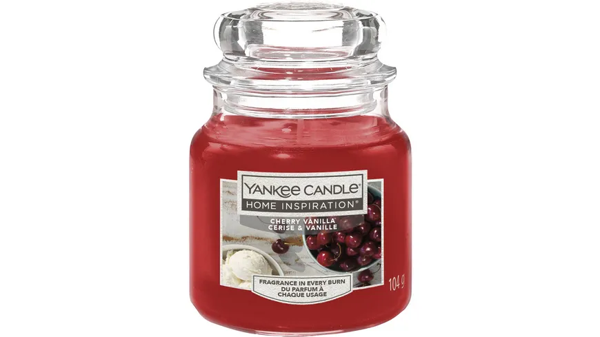 Yankee Candle Home Inspiration Kleine Kerze im Glas Cherry Vanilla