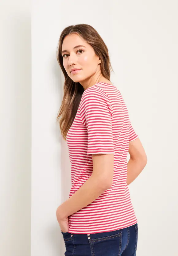 CECIL T-Shirt mit Streifenmuster