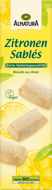 Alnatura Bio Zitronen Sablés vegan