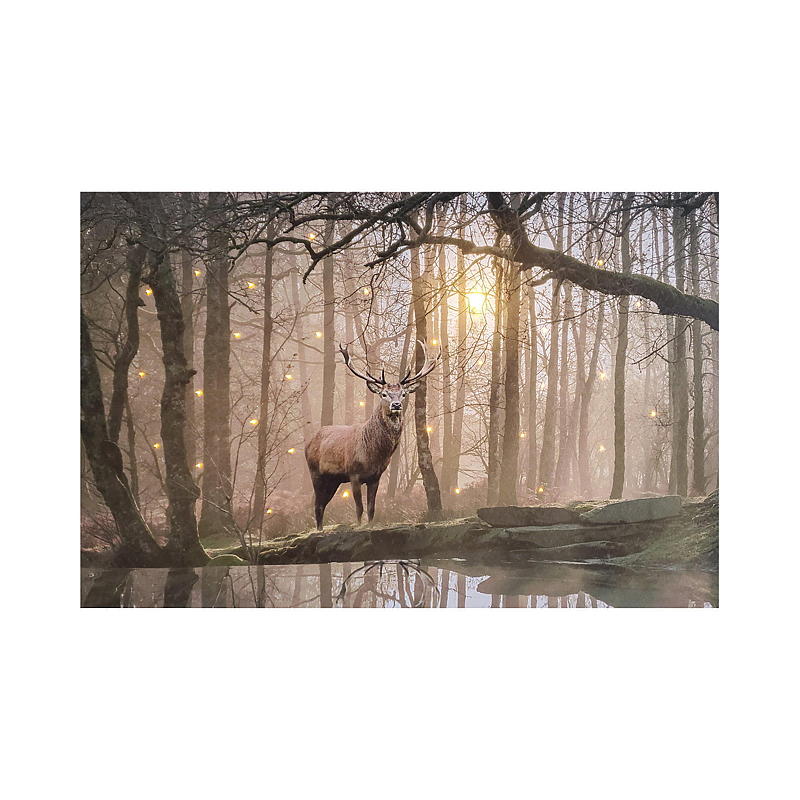 Home Canvasbilde 38x58 cm LED/fiberoptik Autumn