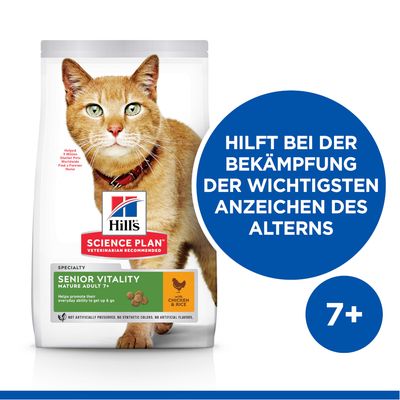 Hill's Science Plan Mature Adult 7+ Senior Vitality Huhn & Reis