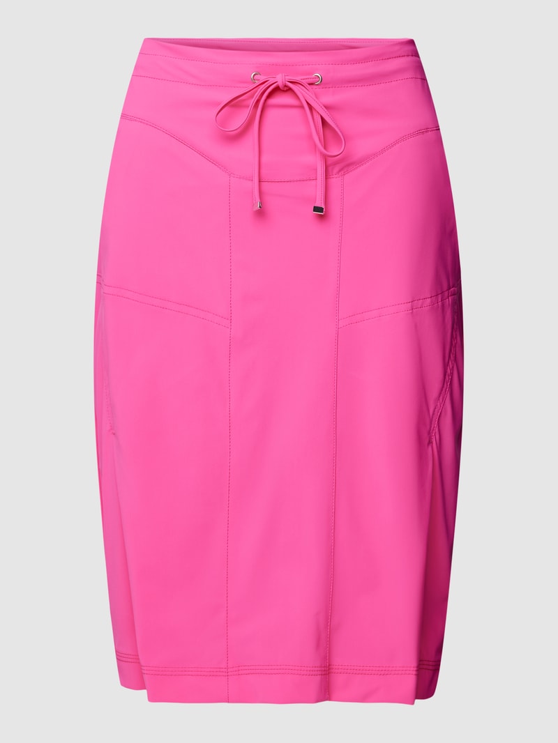 Bleistiftrock mit Ziernähten Modell 'WARIS' in pink