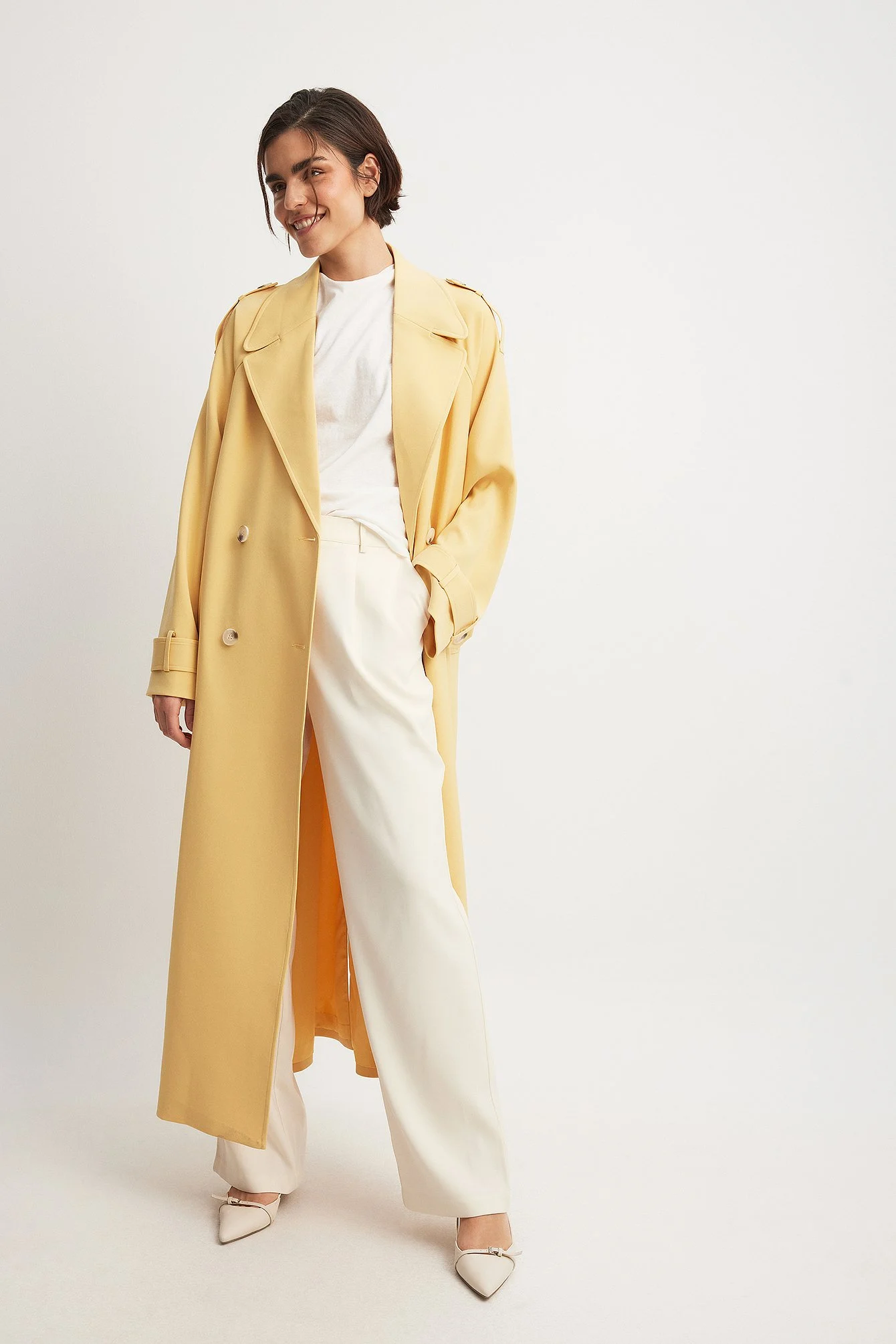 Langer Trenchcoat