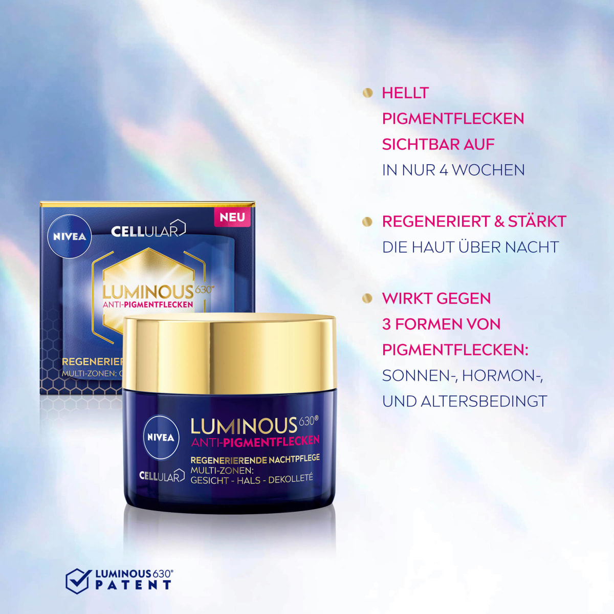 Nachtcreme Luminous Anti Pigmentflecken, 50 ml