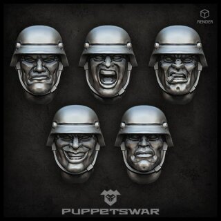 Sturmpioniere heads (5)
