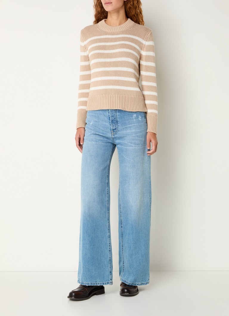 Rails Alise coarse knitted sweater with stripe print
