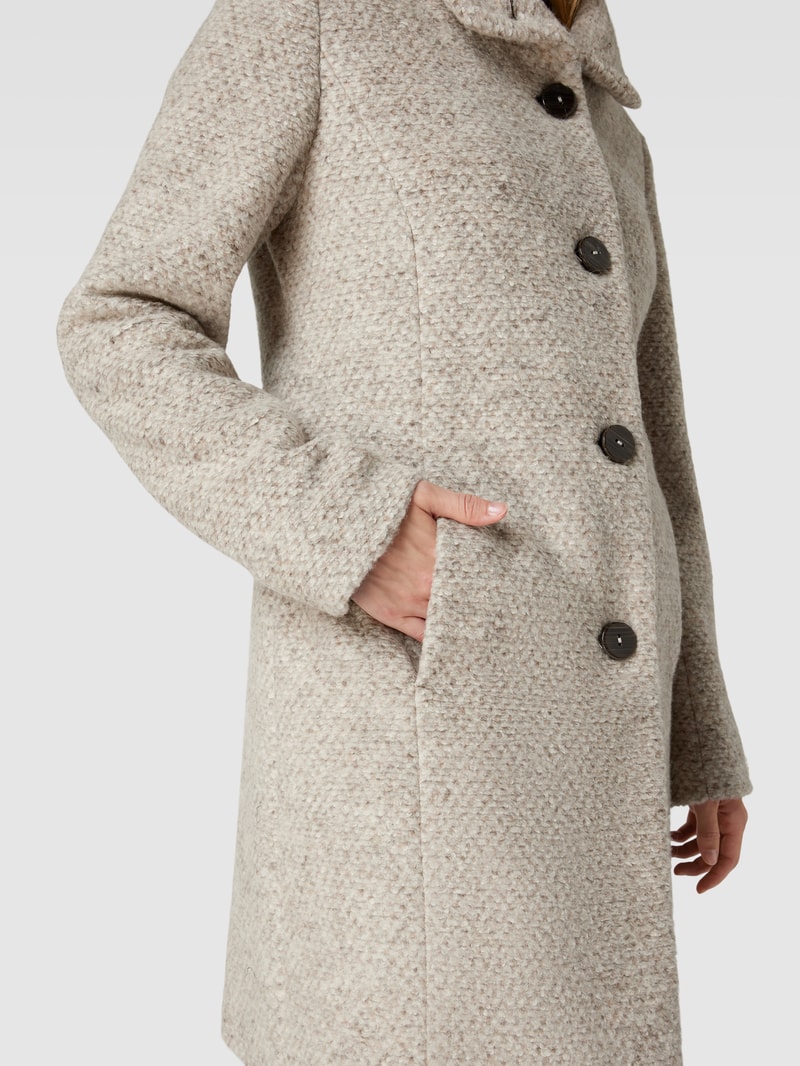 Mantel mit Lanawoll-Anteil Modell 'STELLA' in sand