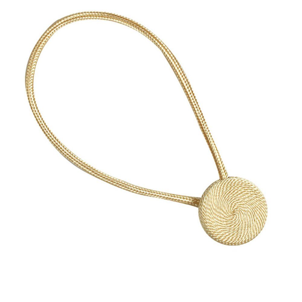 Raffhalter 2 Stück Magnetische Vorhang Raffhalter Beige Gardinenhalter, SCOHOME, (1 Paar)