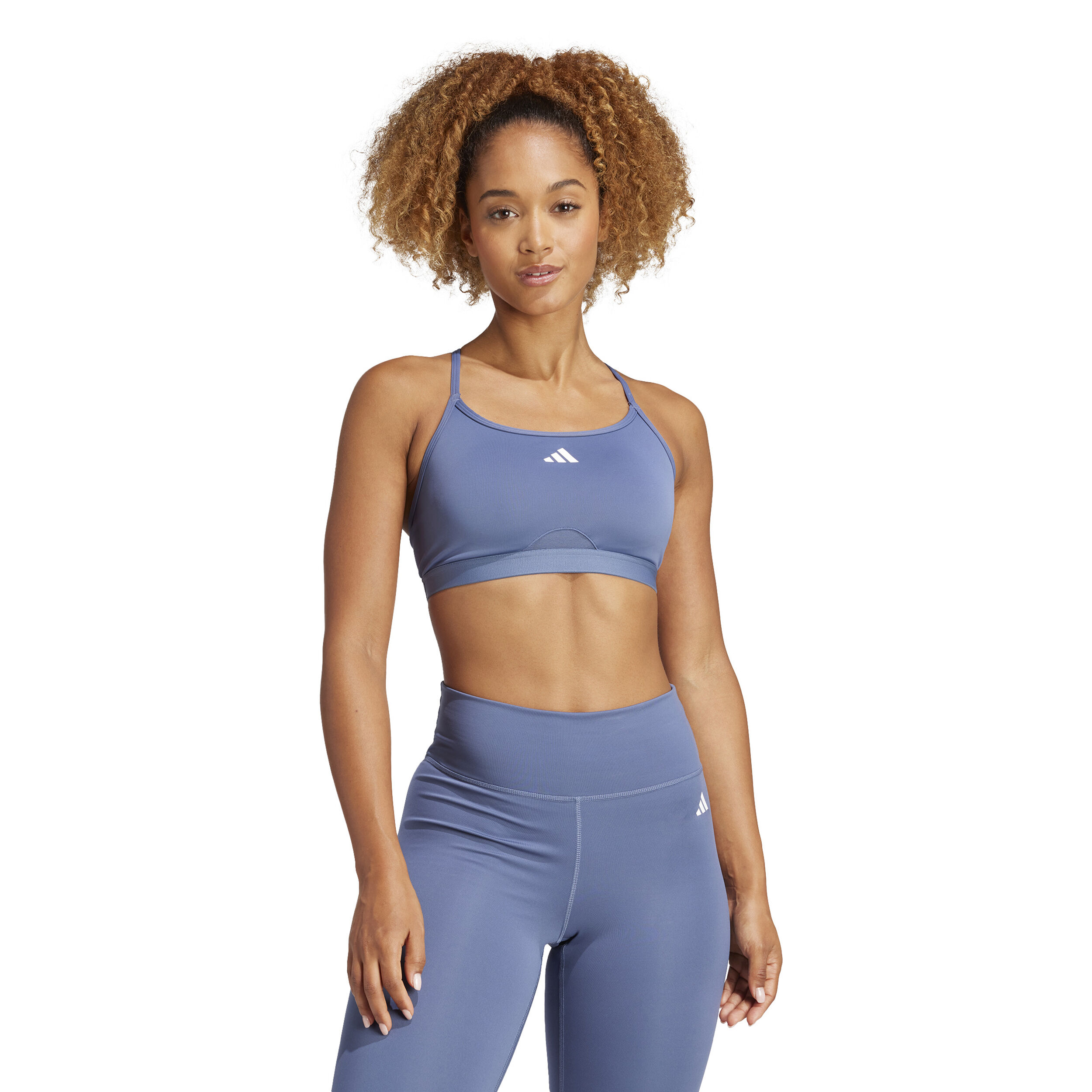 Aeroimpact Low-Support Sport-BH Damen - Blaugrau