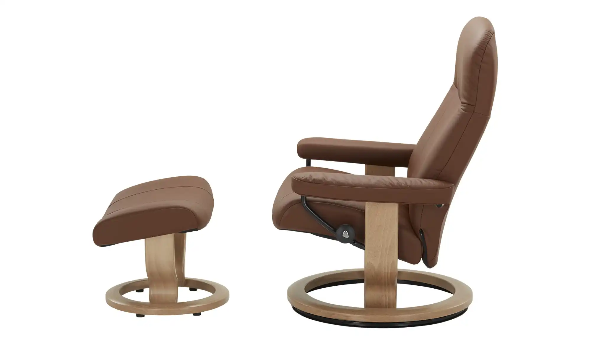 Stressless Relaxsessel mit Hocker aus Echtleder Garda M