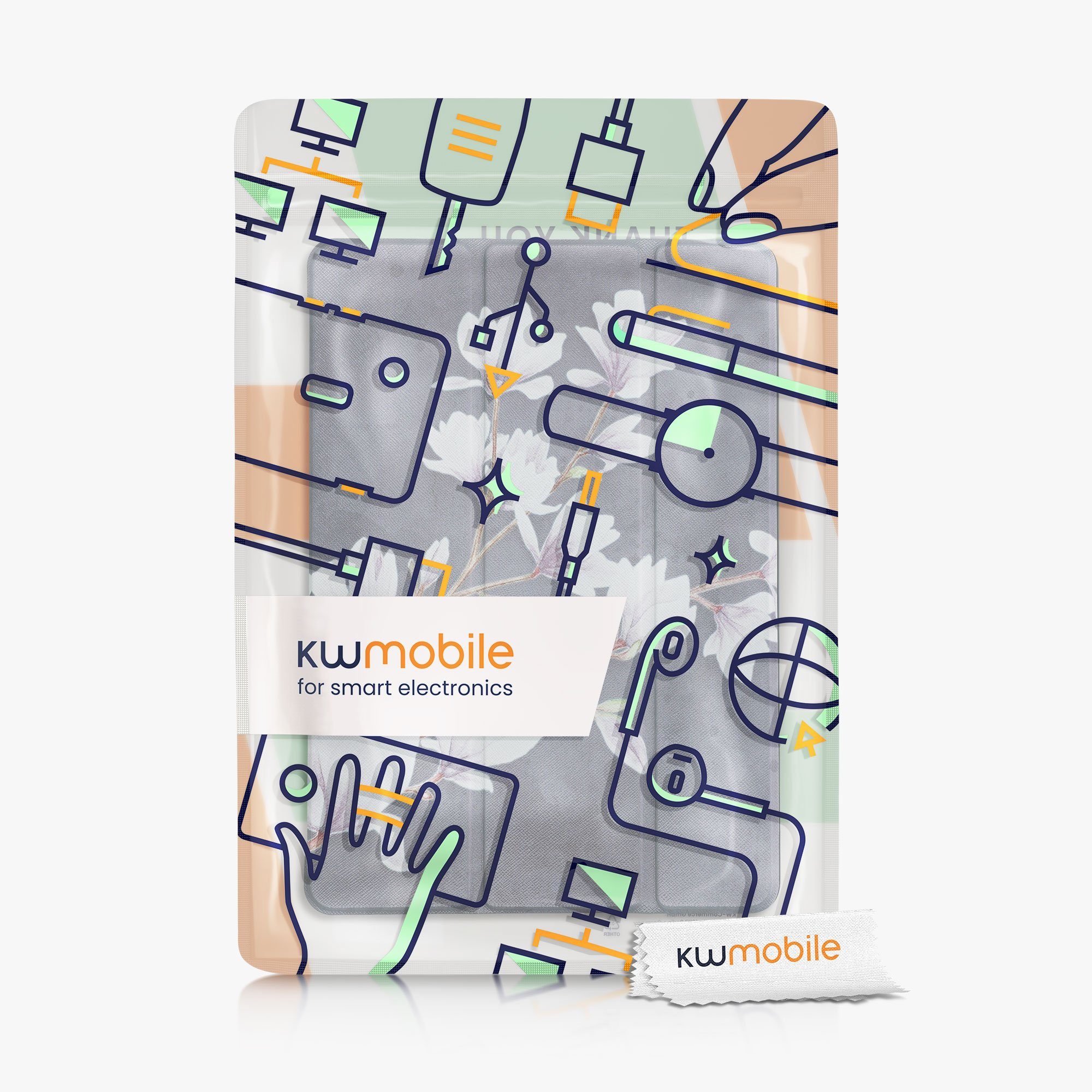 kwmobile Tablet-Hülle Hülle für Apple iPad 10.2 (2019/2020/2021 - 7./8./9. Gen), Smart Cover Tablet Case Schutzhülle