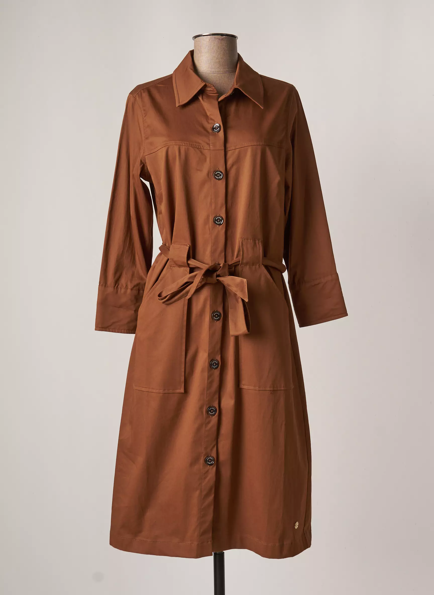 Mos Mosh Robes Mi Longues Femme couleur marron