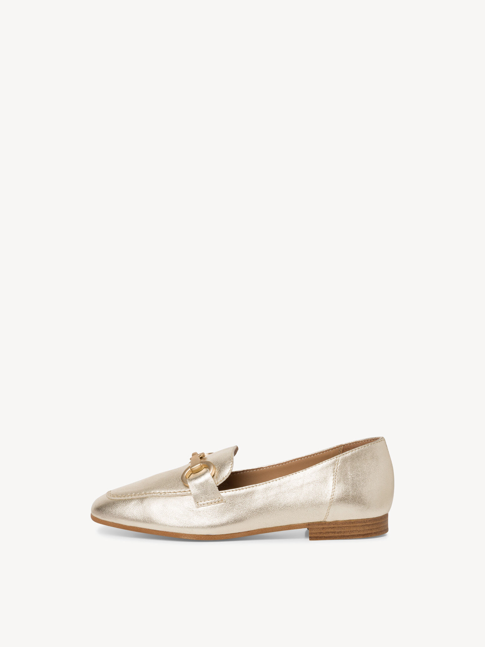 Slipper en cuir - métallique