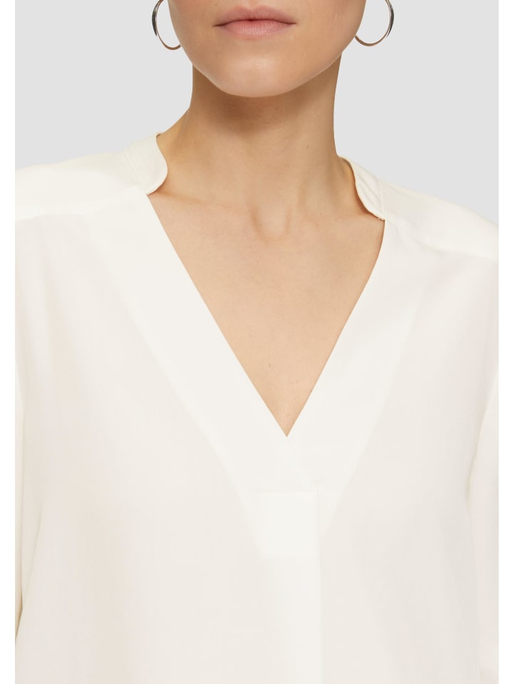 s.Oliver BLACK LABEL Bluse langarm in Creme günstig kaufen