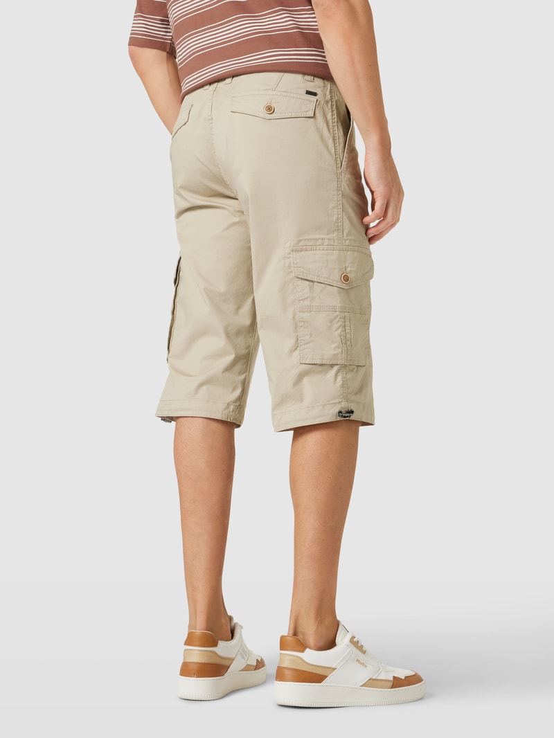 Caprihose mit Eingrifftaschen in beige