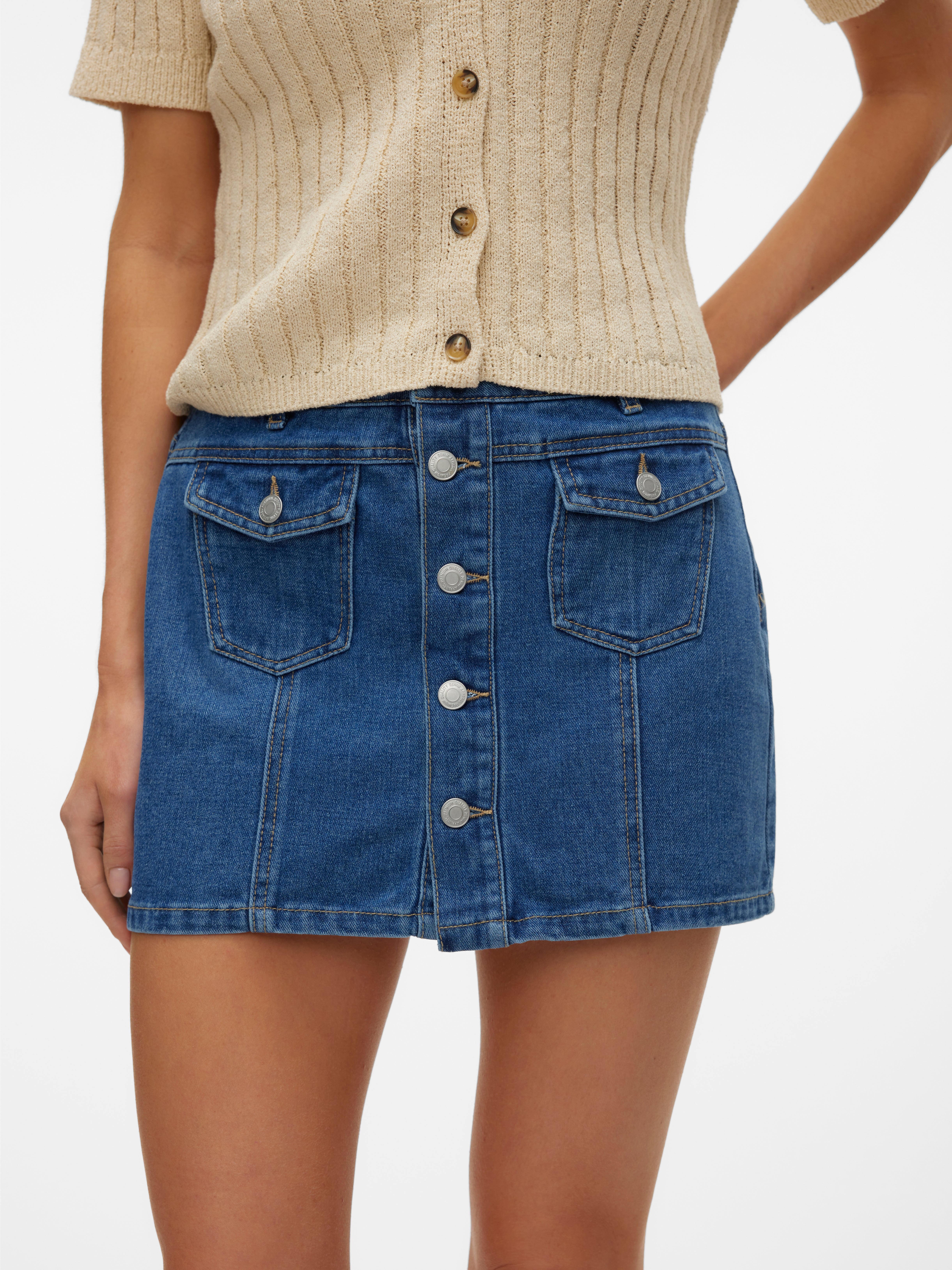 VMKYLA Mittlere Taille Kurzer Rock