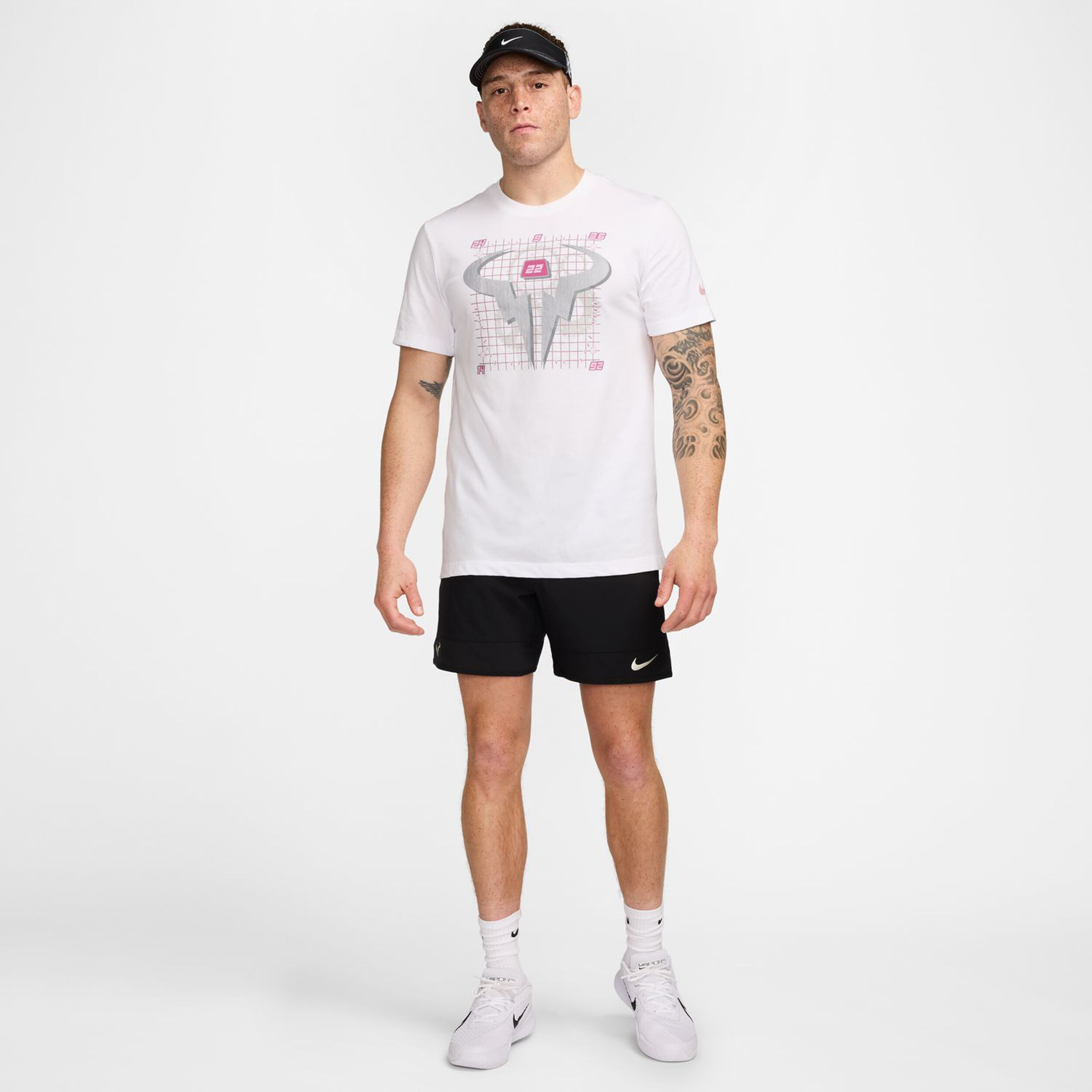 Dri-Fit Rafa OC T-Shirt Herren - Weiß, Mehrfarbig