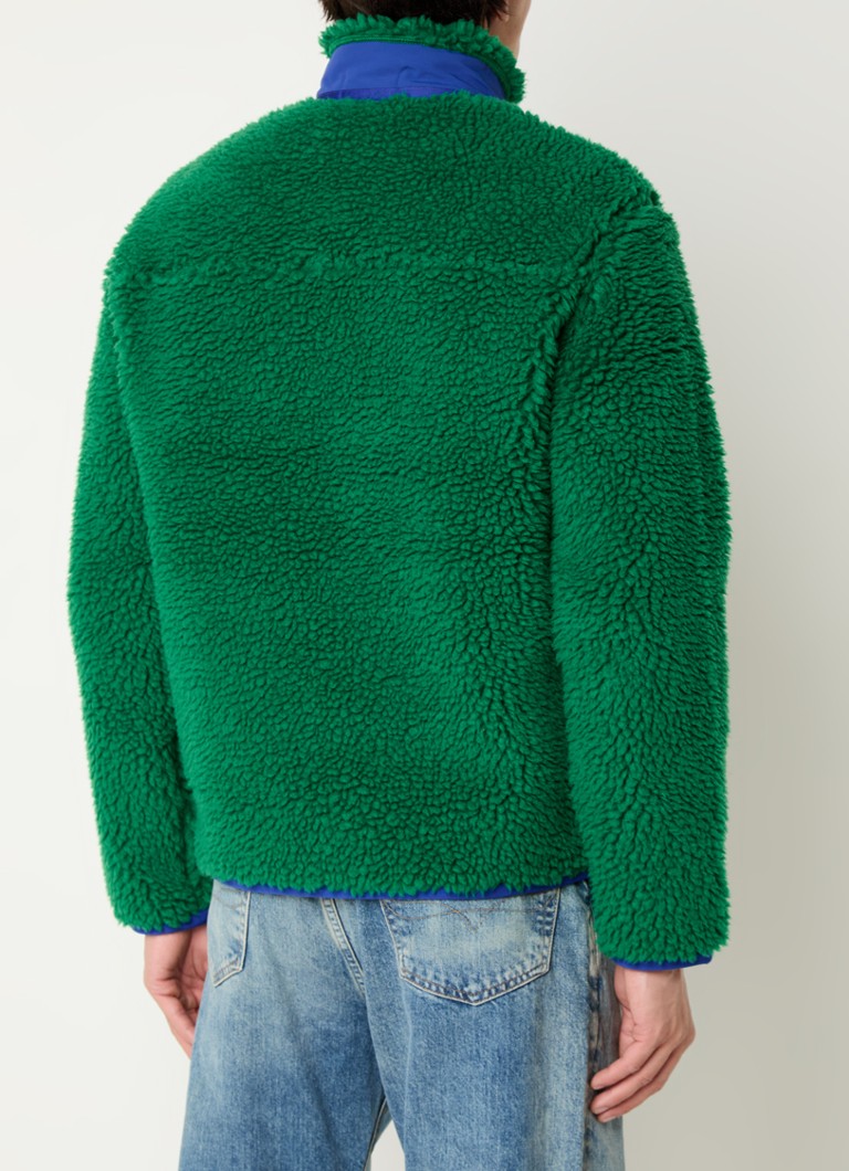 Jaqueta teddy Ralph Lauren com bolsos com zíper e bordado do logotipo.