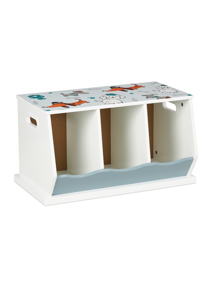 relaxdays Kinderregal in Bunt - (B)60 x (H)32,5 x (T)36 cm günstig kaufen onesize