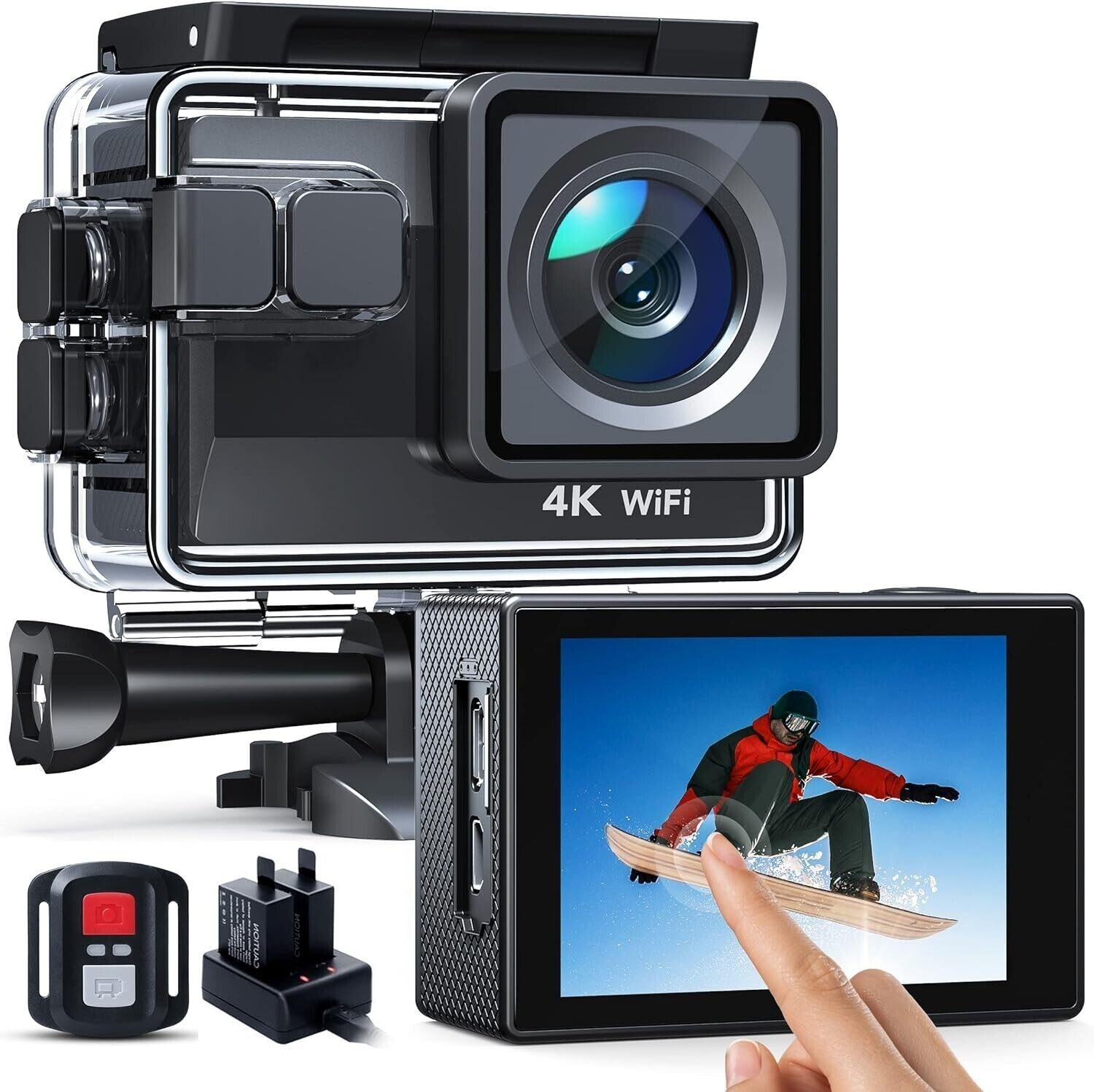 VICTURE Victure AC820 Native 4K 50FPS Action Kamera 20MP WiFi Touch Action Cam