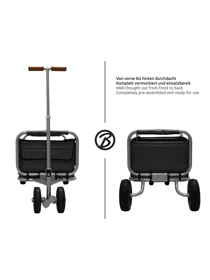 Beachtrekker Beachtrekker LiFe faltbarer Bollerwagen   Bremse, klappbarer Handwagen (Schwarz) günstig kaufen onesize
