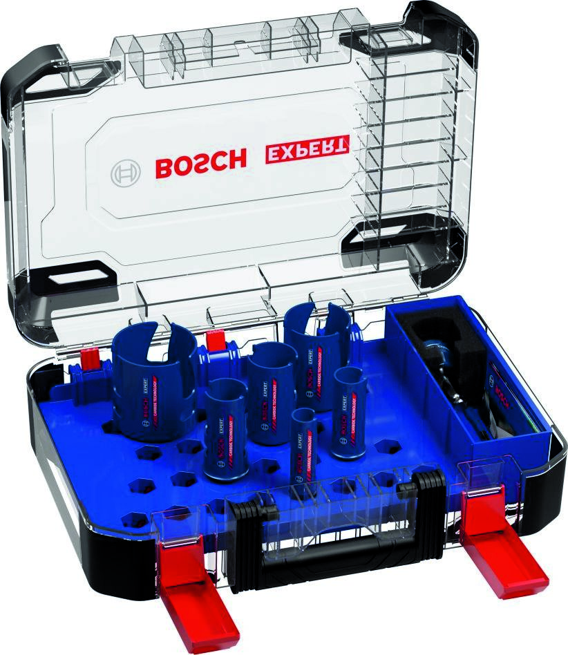 Bosch Blue Accessories 2608900490 Expert Construction Material hullsagsett 20/25/32/38/51/64 mm 10-delers
