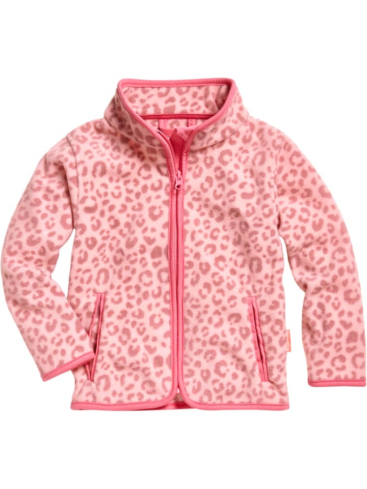 Playshoes Fleece-Jacke Leo-Print in Rosa günstig kaufen