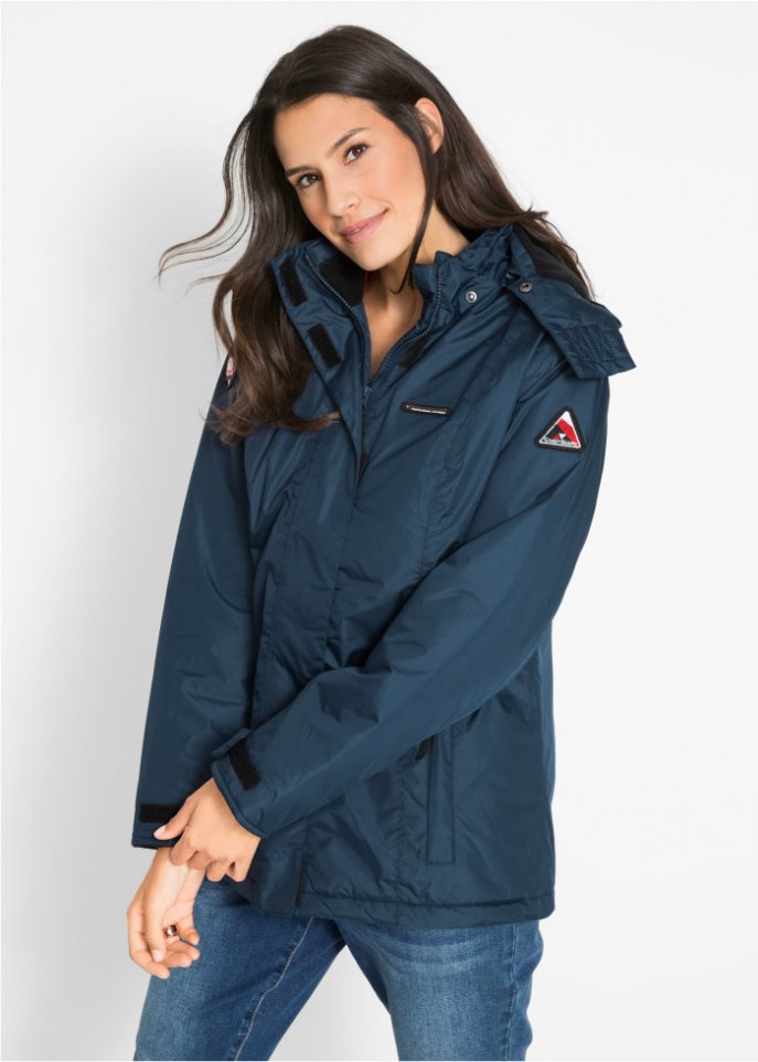 Jacke mit abnehmbarer Kapuze