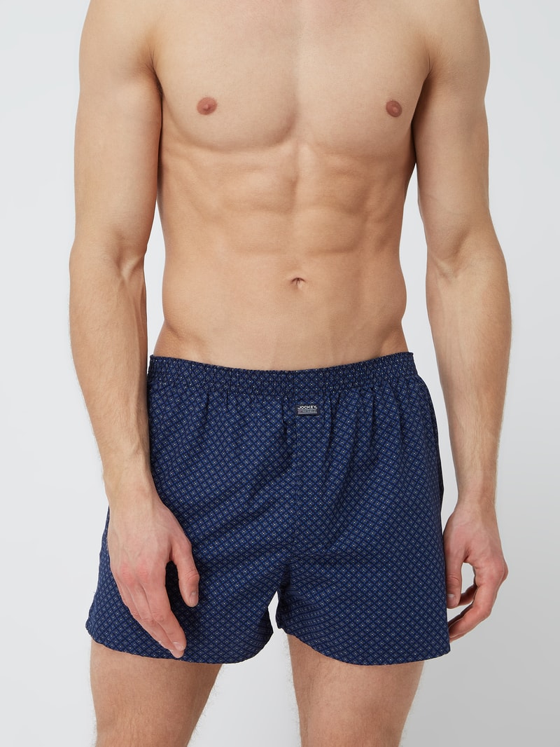 Boxershorts aus Baumwolle in dunkelblau