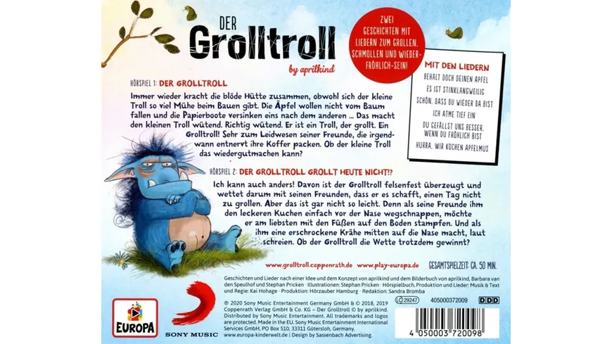 Die Hörspiele zu Band 1+2