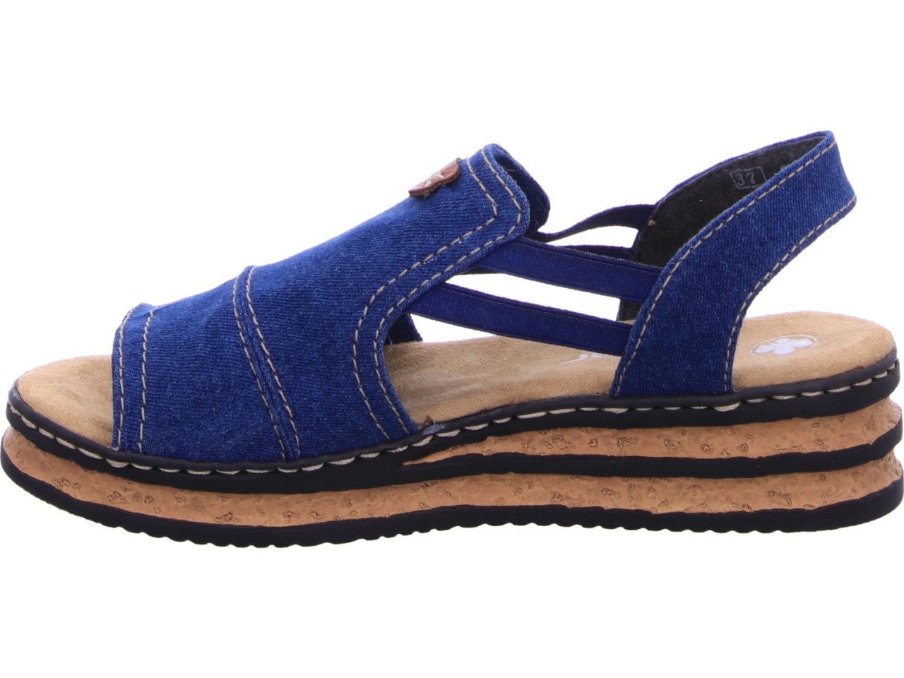 RIEKER Klassische Sandalen blau