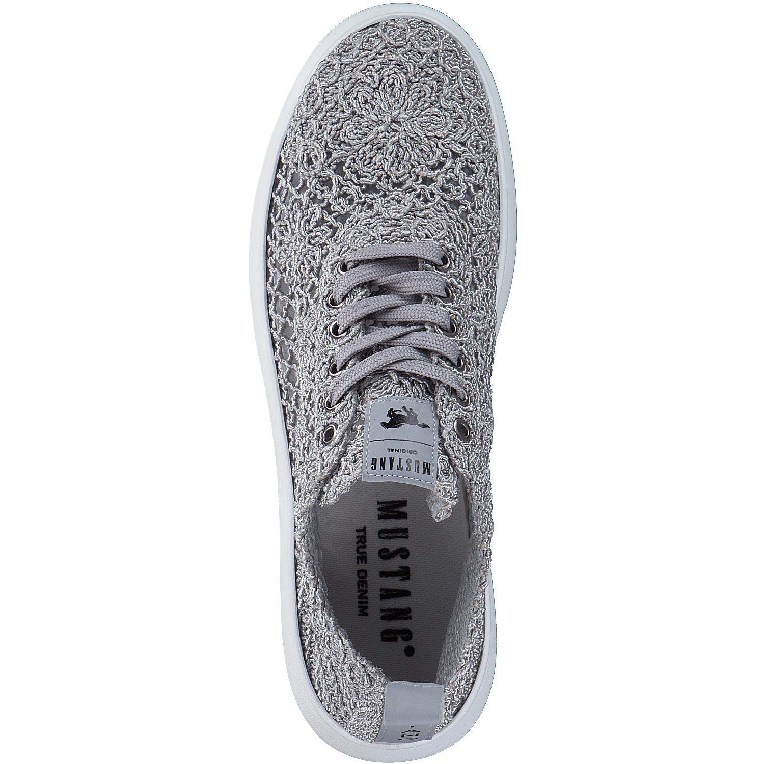 Mustang 1468301, Schnürschuhe, Damen, Grau