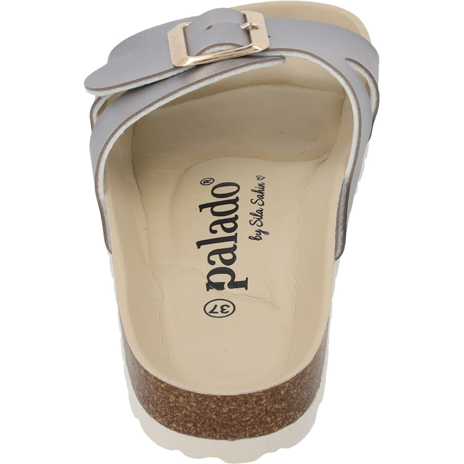Palado Tinos BEGS by Sila Sahin, Pantoletten, Damen, Grau Metallic