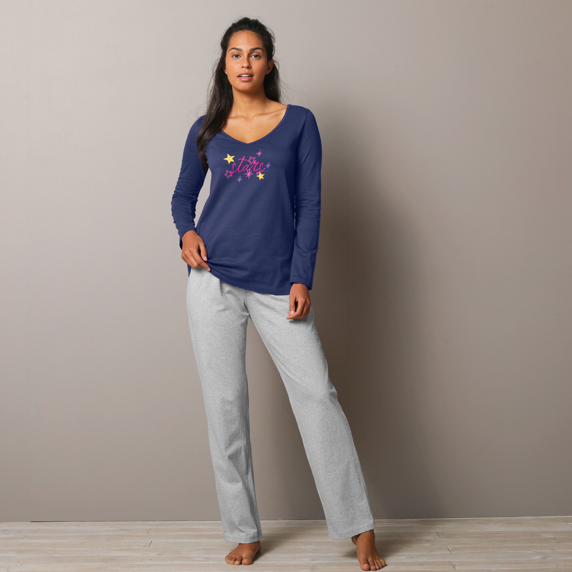 Pantalon de pyjama uni Estrella