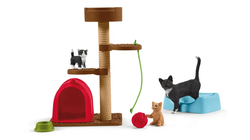 Schleich 42501 - Spielspaß für niedliche Katzen