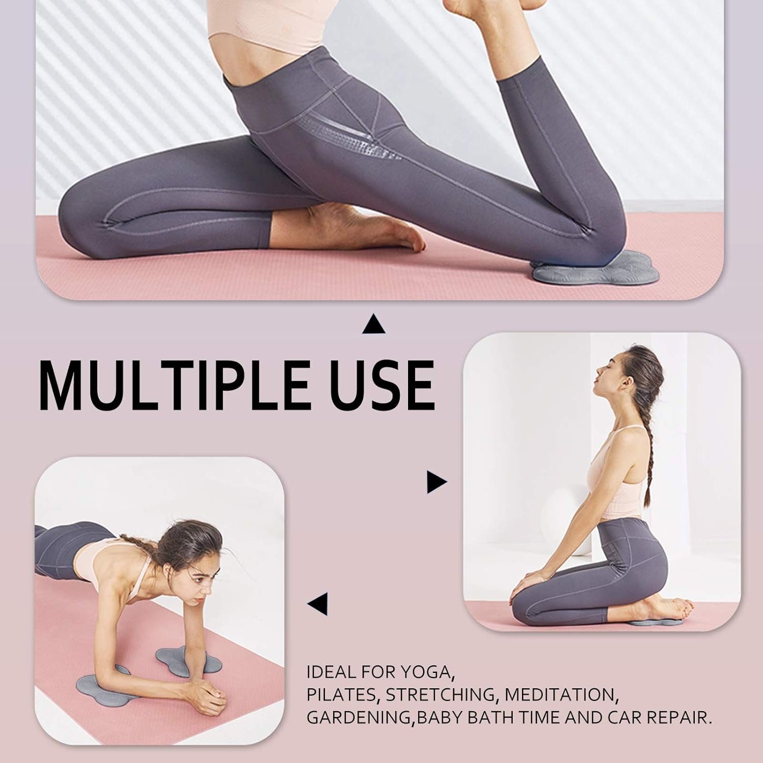 Runxizhou Sportmatten-Regenschutz 2Stk Kniekissen für Yoga,Yoga Matt für Pilates