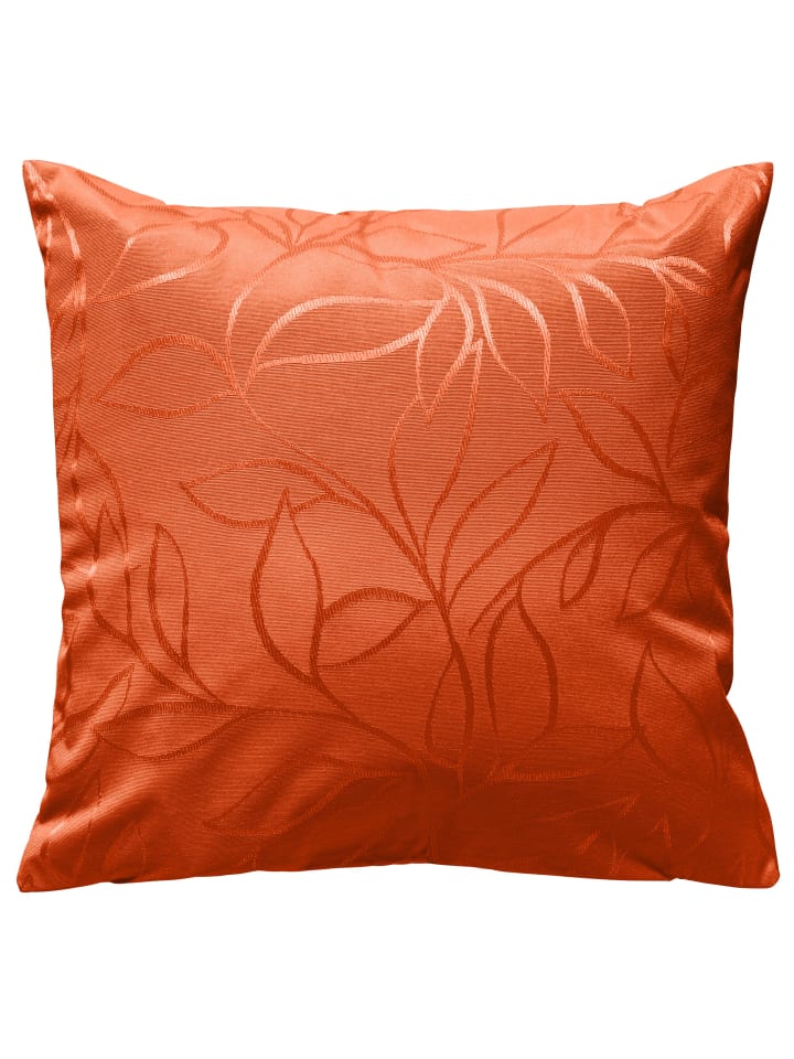 Erwin Müller Jacquard Outdoor-Kissenhülle Terrassa in orange günstig kaufen