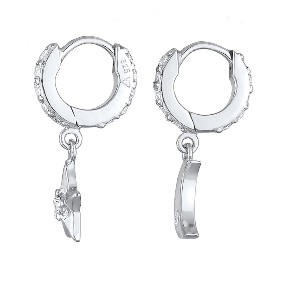 Elli Elli by Julie & Grace Boucles d'Oreilles Pendentif Femme Etoile Lune Astro Tendan Boucles d'oreilles
