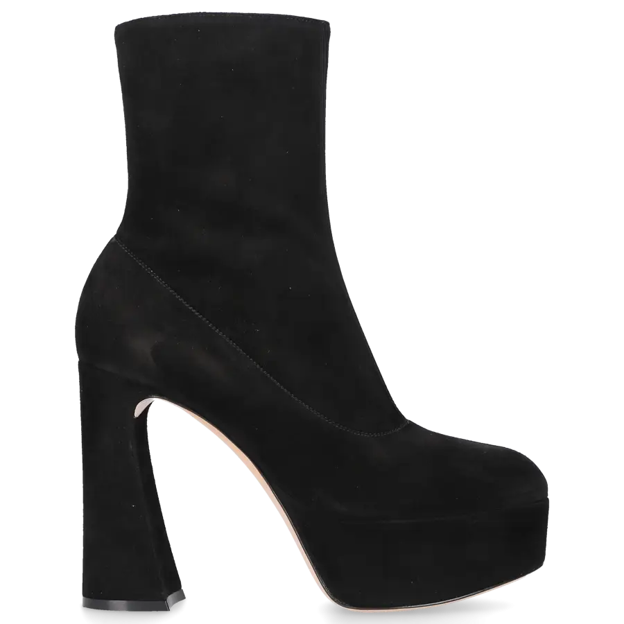 Gianvito Rossi - Stiefeletten HOLLY BOOTIE Veloursleder - schwarz