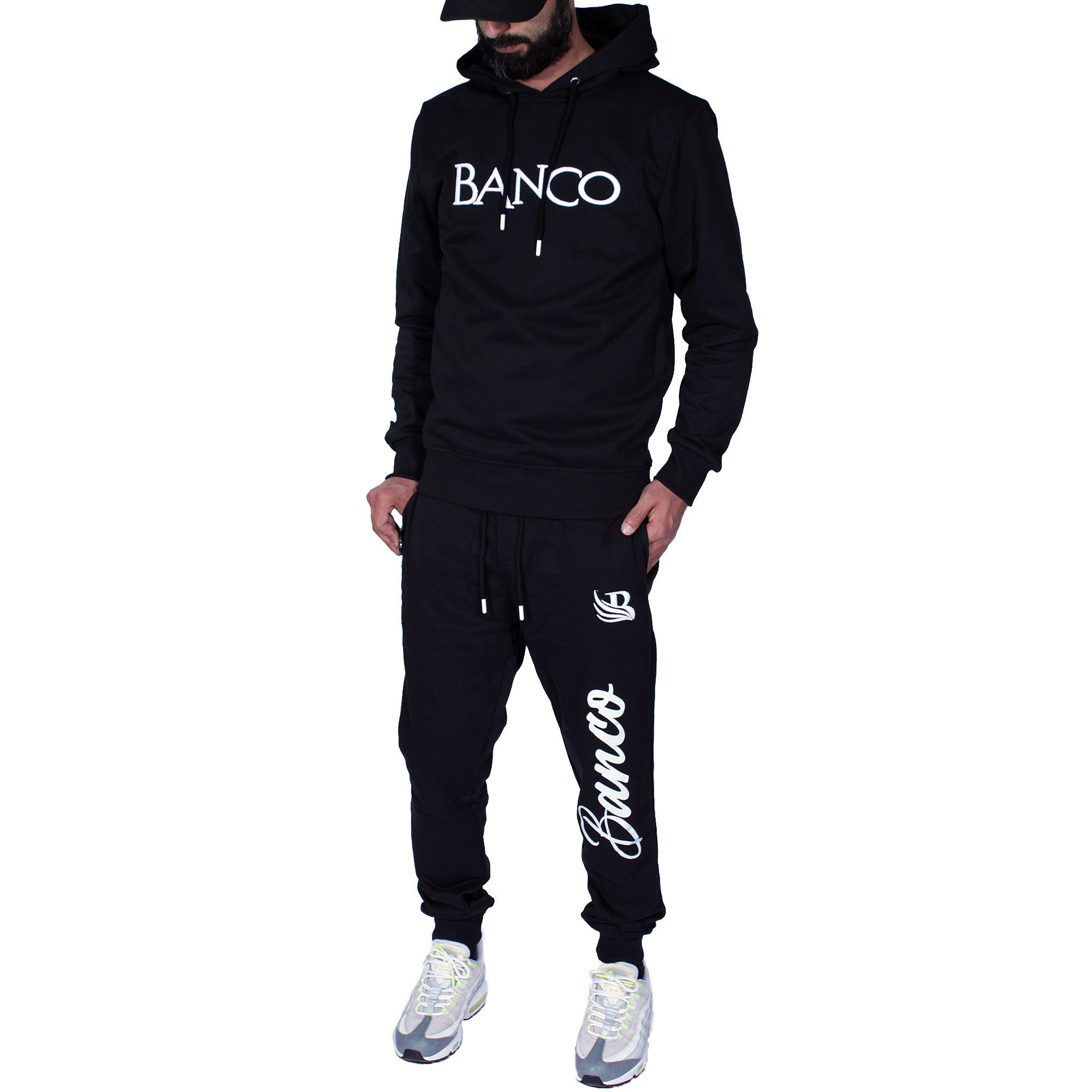 Banco Freizeitanzug Banco Sportanzug mit Logo Streetwear Outdoor Fitness Herren, Mit Kapuze