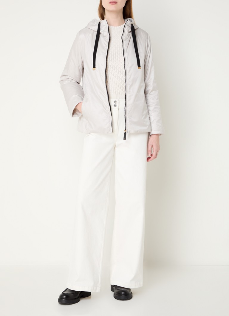 Giacca a vento MaxMara Greenh con cappuccio e trattamento idrorepellente