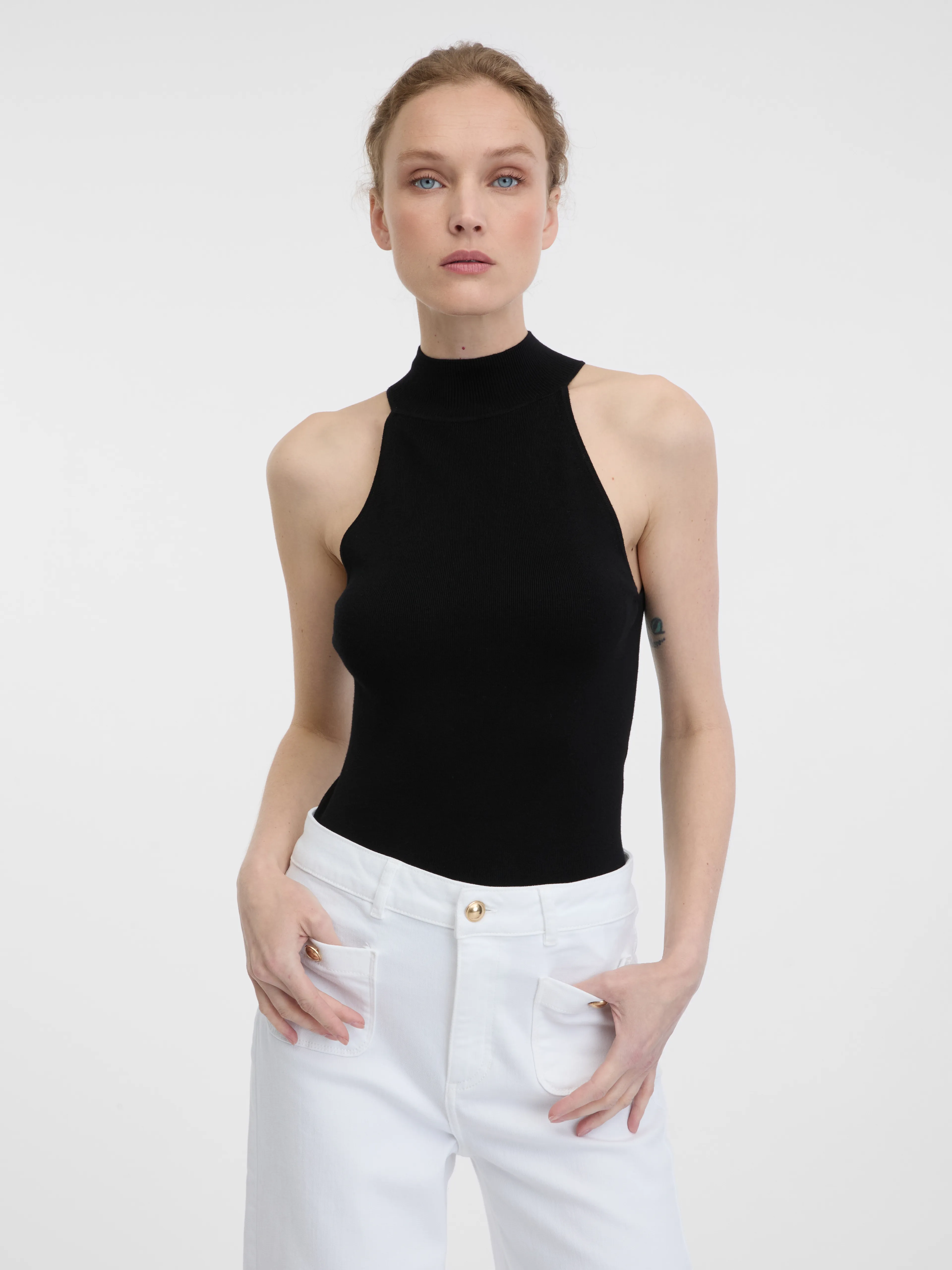 Schwarzes Damen-Tank-Top ORSAY