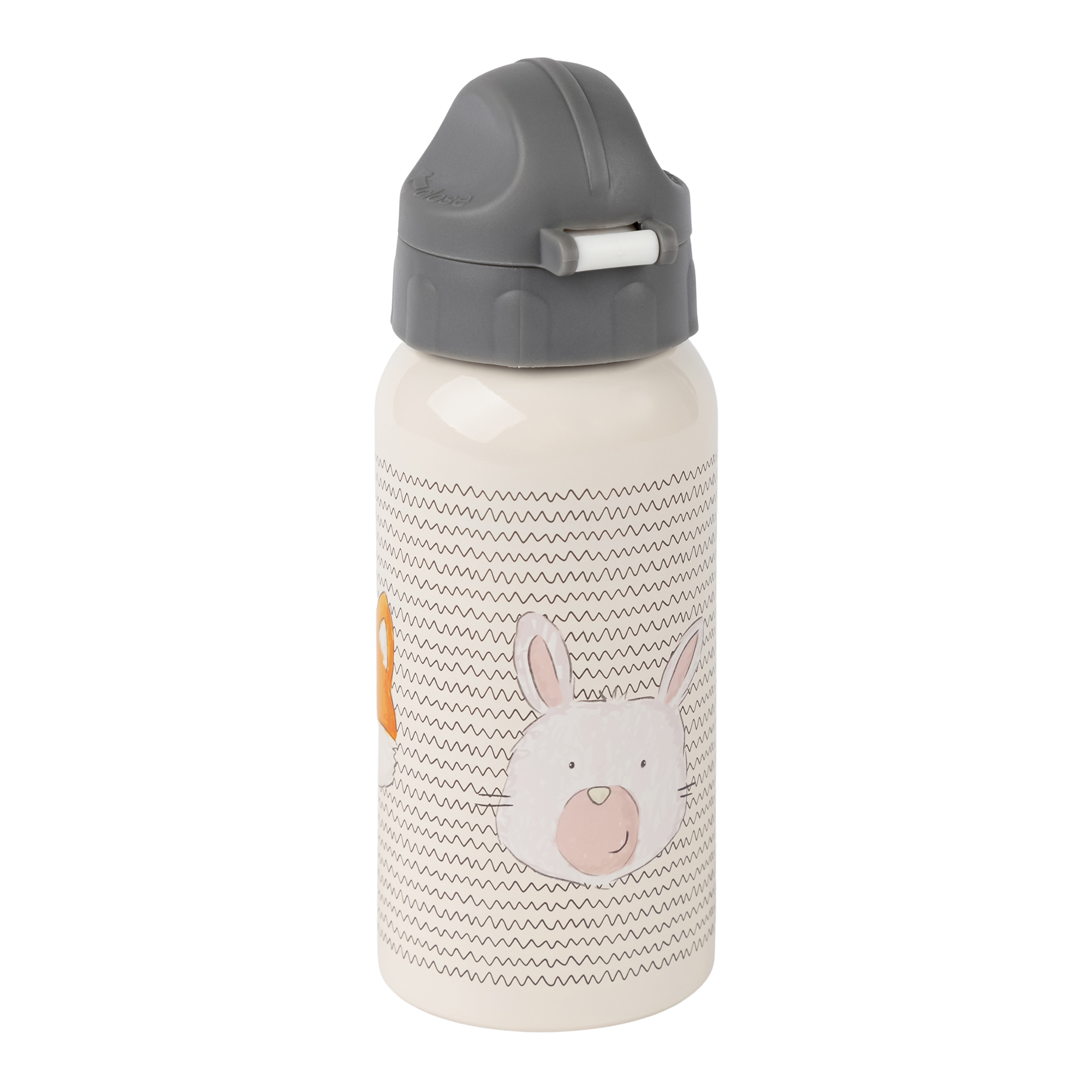 Kinder Set Edelstahl-Trinkflasche und Brotbox Tiger, bla