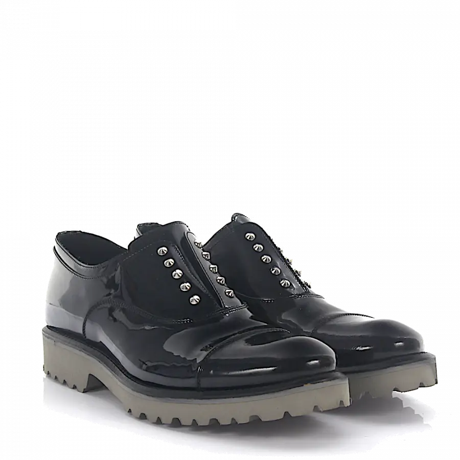 Budapester - Slipper 389 Lackleder - schwarz