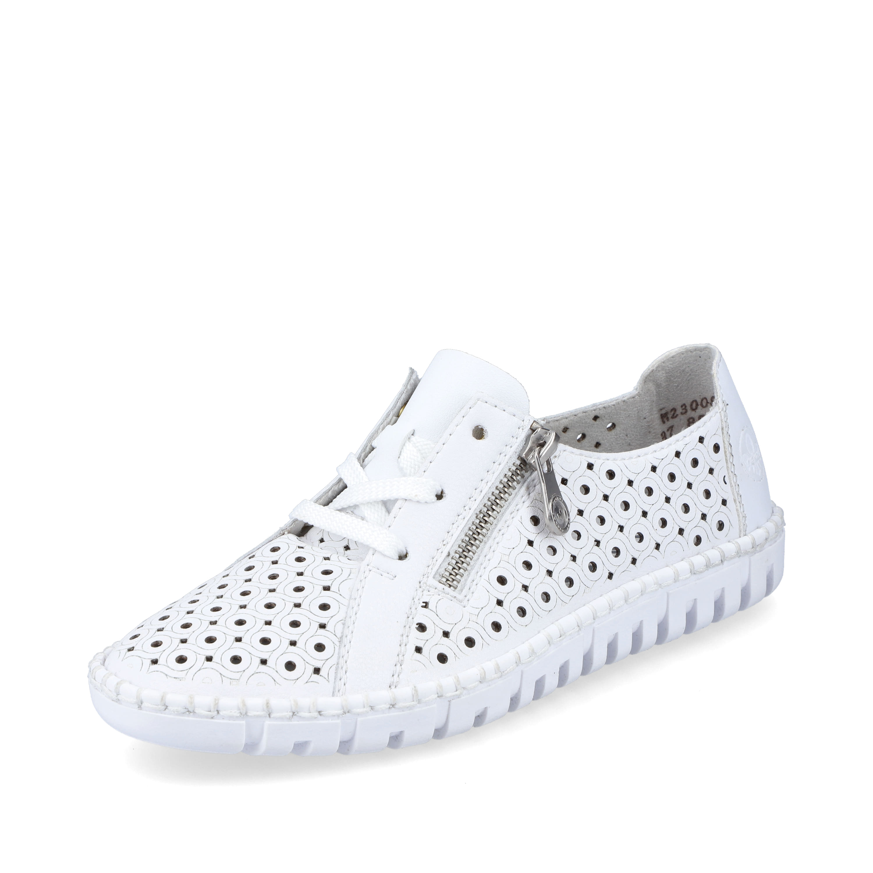 Rieker Damen Schnürschuhe perlweiß