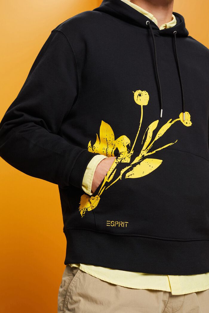 Hoodie mit Print, 100 % Baumwolle